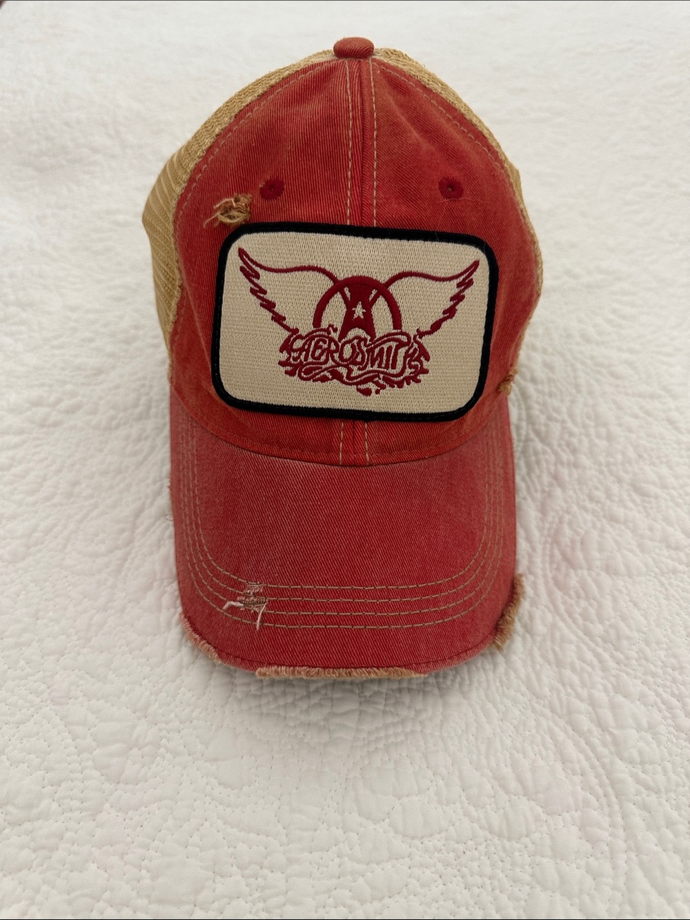 Angry Minnow Vintage Aerosmith Red Wing Trucker Hat RARE - Picture 2 of 10